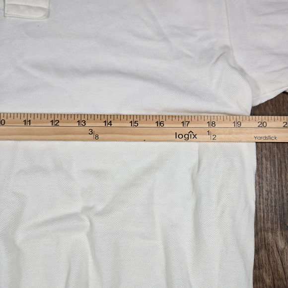 Polo Ralph Lauren Men’s M Polo Shirt White Flag Logo Vintage Patriotic USA July - Picture 6 of 6